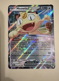 Pokemon TCG Meowth EX Holo Basic Card Lot POR 062/088 Nintendo English 2023 - Image 1