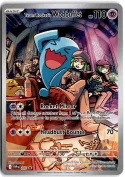 Team Rocket's Wobbuffet Promo SV: Scarlet & Violet Promo Cards 203 NM - Image 1