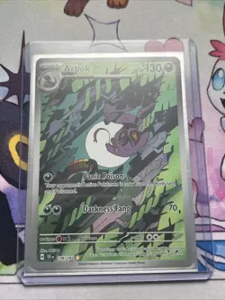 Pokemon TCG Arbok 176/162 Temporal Forces Illustration Rare Card NM Condition - Image 1