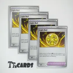 Light Ball 191/217 x4 Playset 4x Pokemon TCG ME Ascended Heroes ASC - 4 Card Set - Image 1