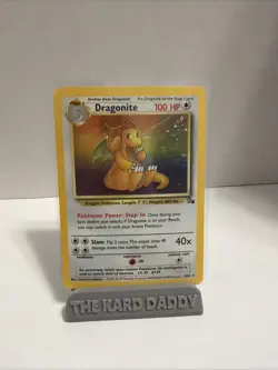 Pokemon TCG Dragonite 4/62 Fossil Holo Card Unlimited Edition Vintage - Image 1