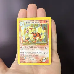 Pokemon Blaine's Arcanine Gym Challenge Holo Rare Card 1/132 HP 90 Unlimited - Image 1