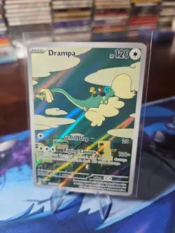 Pokemon TCG Drampa Full Art Holo Card 184/162 Temporal Forces Illustration Rare - Image 1