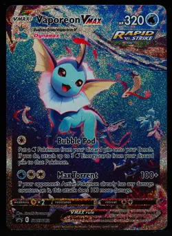 Vaporeon VMAX #SWSH182 NM-M Pokemon Card - Image 1