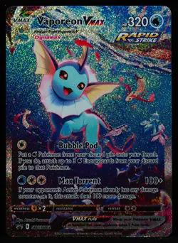 Vaporeon VMAX #SWSH182 NM-M Pokemon Card - Image 4
