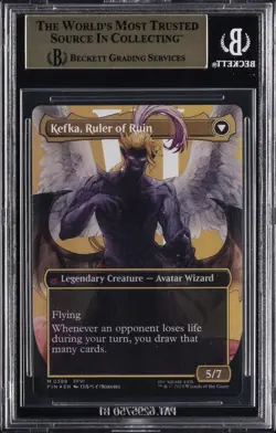2025 MTG FINAL FANTASY #0398 KEFKA, COURT MAGE KEFKA, RULER OF RUIN BGS 9.5 - Image 2