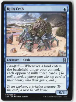 Ruin Crab U Zendikar Rising 75 NM - Image 1