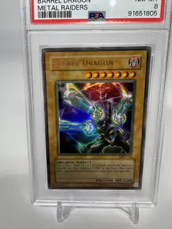 Yugioh FADED Barrel Dragon PSA 8 MRD-126 Ultra Rare Unlimited MISPRINT ERROR - Image 3