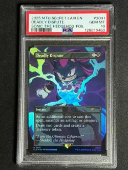 Magic the Gathering MTG Secret Lair Sonic Deadly Dispute FOIL #2091 PSA 10 GEM - Image 1
