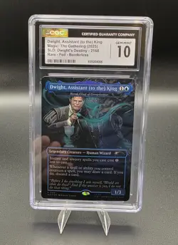 Dwight, Assistant (to the) King Secret Lair Drop Foil 2168 CGC 10 Magic MTG - Image 1