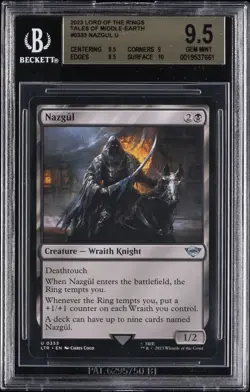 2023 MTG LORD OF THE RINGS TALES OF MIDDLE EARTH #0333 NAZGUL BGS 9.5 - Image 1