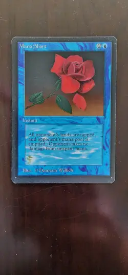 MTG Mana Short Beta Edition Regular **Damaged** See Description - Image 1