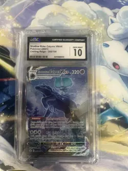 Shadow Rider Calyrex Vmax 205/198 Reign CGC Graded 10 Pokemon Trading Card Game - Image 1