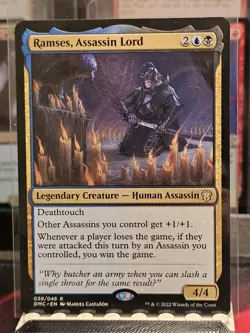 Ramses, Assassin Lord Regular Commander: Dominaria United MTG - Image 1