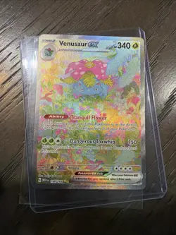 Pokemon Venusaur ex Scarlet & Violet 151 Illustration Rare Full Art Holo - Image 1