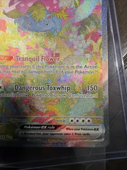 Pokemon Venusaur ex Scarlet & Violet 151 Illustration Rare Full Art Holo - Image 4