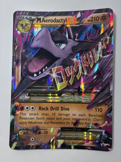 Mega M Aerodactyl EX XY98 XY Black Star Promo Holo Pokemon LP - Image 1