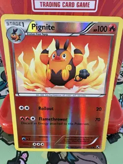 Pokemon Pignite 18/114 Black & White Reverse Holo LP - Image 1