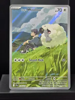 Pokemon Hop's Wooloo 170/159 Journey Together Illustration Rare Holo Near Mint - Image 2