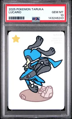 2025 POKEMON TARUKA LUCARIO PSA 10 - Image 1