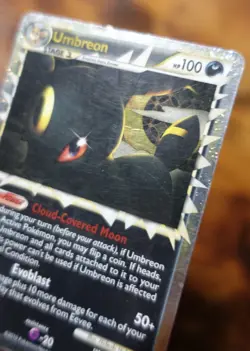 Umbreon 86/90 Prime HGSS Undaunted Pokemon Card MP/HP-Crease - Image 3