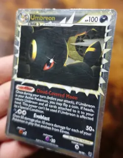 Umbreon 86/90 Prime HGSS Undaunted Pokemon Card MP/HP-Crease - Image 4