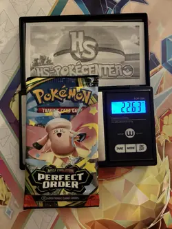 VERY HEAVY! 🔥22.63g Pokemon TCG Perfect Order Booster Pack Factory Sealed ✅ - Image 1