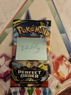 VERY HEAVY! 🔥22.63g Pokemon TCG Perfect Order Booster Pack Factory Sealed ✅ - Image 2