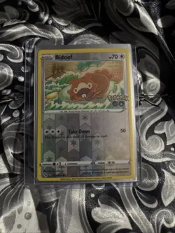 Bidoof (Peelable Ditto) Common Reverse Holo Pokemon GO 059/078 LP Pokemon TCG - Image 1