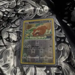 Bidoof (Peelable Ditto) Common Reverse Holo Pokemon GO 059/078 LP Pokemon TCG - Image 3