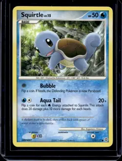 2007 Pokemon Diamond & Pearl Secret Wonders Squirtle #112/132 - Image 1