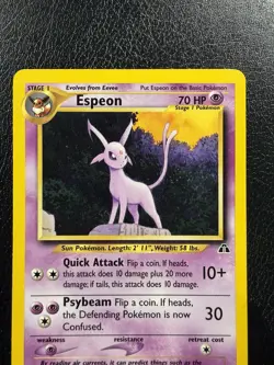 Pokemon TCG Espeon 20/75 Neo Discovery Unlimited LP - Image 2