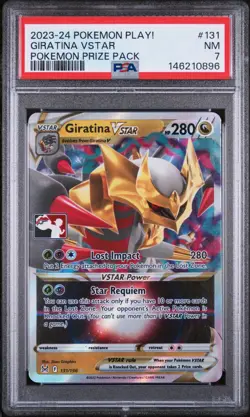2023-2024 POKEMON PLAY! POKEMON PRIZE PACK #131 GIRATINA VSTAR PSA 7 - Image 1