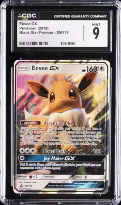 2019 POKEMON SM BLACK STAR PROMO JOLTEON GX SPECIAL COLLECTION EEVEE GX CGC 9 - Image 1