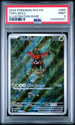 2024 POKEMON SFA EN-SHROUDED FABLE ILLUSTRATION RARE #065 TAPU BULU PSA 9 - Image 1