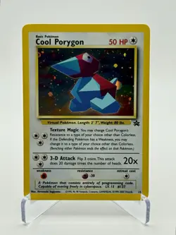 Cool Porygon 15/53 WOTC Promo Holo Pokemon Card Black Star Promo 🔥 - Image 1
