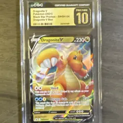 Pokemon Dragonite V CGC Pristine 10 Promo Holo SWSH154 Sword & Shield - Image 3