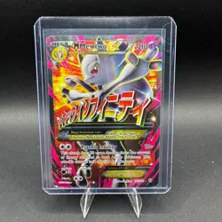 Mega Mewtwo EX Pokemon XY BREAKthrough 160/162 Ultra Rare Full Art Holo DMG - Image 1