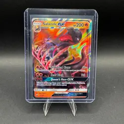 Salazzle GX Pokemon Burning Shadows 025/147 Full Art Ultra Rare Holo SM LP - Image 1
