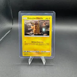 Detective Pikachu Pokemon Sun Moon Promo SM194 Holo Rare Movie BSP LP - Image 1