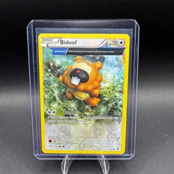 Bidoof Pokemon XY Primal Clash 117/160 Alpha Full Art Holo LP - Image 1