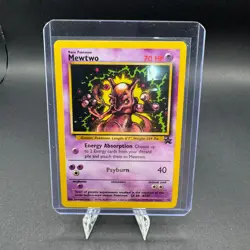 Mewtwo Pokemon Wizards of the Coast BSP 14 Promo WOTC Vintage LP - Image 1