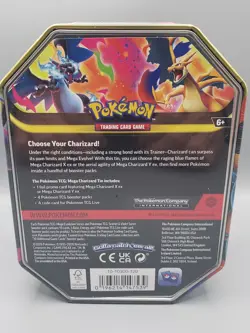 Pokemon TCG Mega Charizard Y-4 Booster Tin-New/Factory Sealed - Image 2