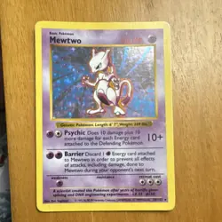 Pokemon Mewtwo Base Set Holo (Shadowless) 10/102 Rare Wizards 1999 - Image 1