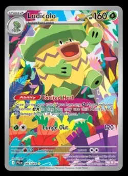 Ludicolo 095/094 Phantasmal Flames Illustration Rare Pokemon tcg NM - Image 1