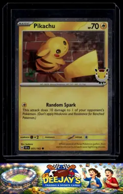 Pikachu 051 /162 Stamped 2026 Pokemon Day 30 Promo TCG - NM - Image 1