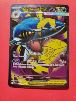 Mega Sharpedo EX 113/94 Ultra Rare full art holo Phastasmal Flames Pokemon 2026 - Image 4