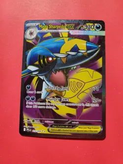 Mega Sharpedo EX 113/94 Ultra Rare full art holo Phastasmal Flames Pokemon 2026 - Image 5