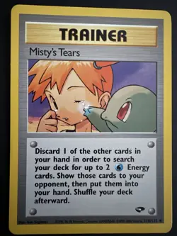 Pokemon TCG Misty's Tears 118/132 Gym Challenge Regular Uncommon Trainer English - Image 1