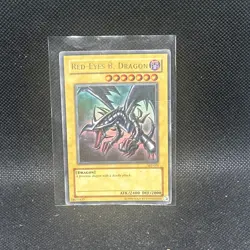 Yugioh Red-Eyes Black Dragon SDJ-001 Ultra Rare MP - Image 1